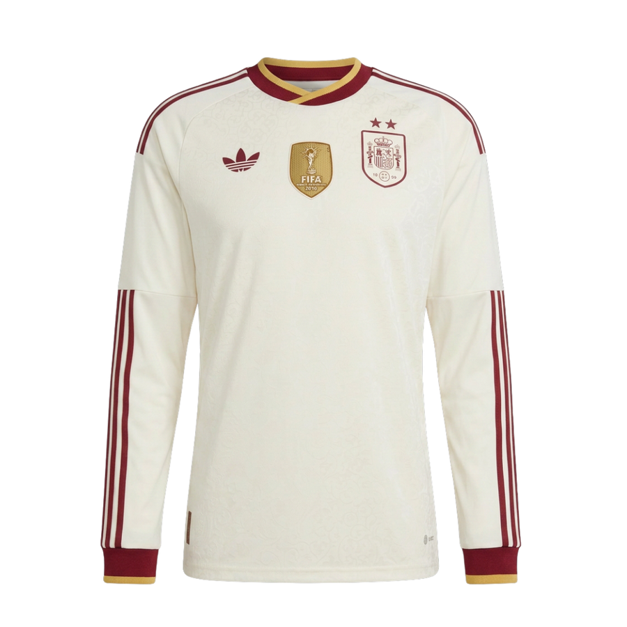 Camiseta Selección España 2 ★ Mundial 2026 | Visitante | Manga Larga | Campeones
