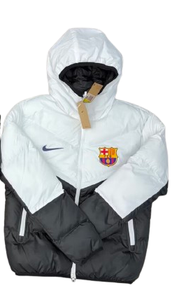 Chaquetón FC Barcelona | Blanco y Negro