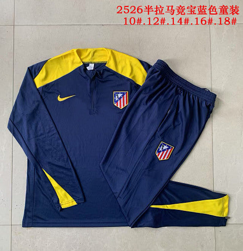 25-26 Infantil Conjunto de entrenamiento con media cremallera Atlético de Madrid
