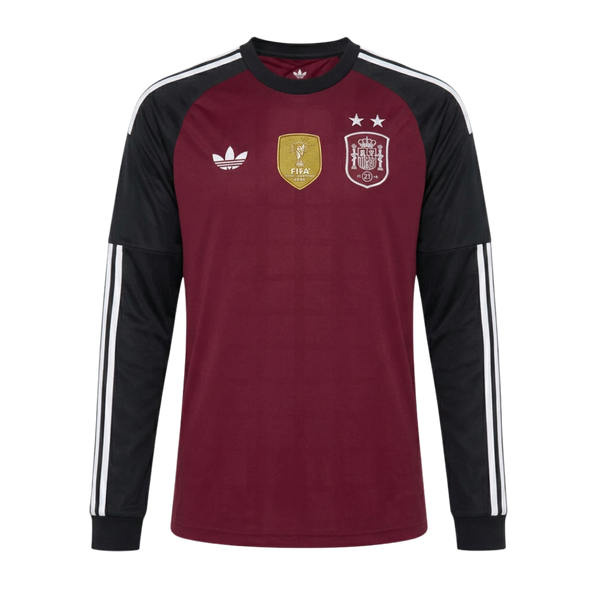 Camiseta Selección España 2 ★ Mundial 2026 | Portero | Manga Larga | Campeones