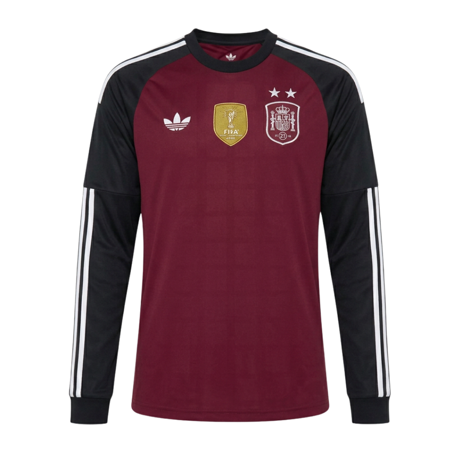 Camiseta Selección España 2 ★ Mundial 2026 | Portero | Manga Larga | Campeones
