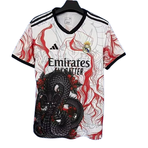 Camiseta Real Madrid x Dragon Chino | Edición Especial Blanca