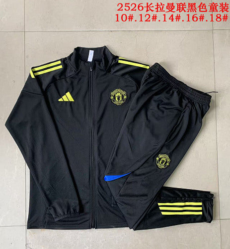 25-26 Infantil Conjunto de entrenamiento con cremallera completa Manchester United （ ）