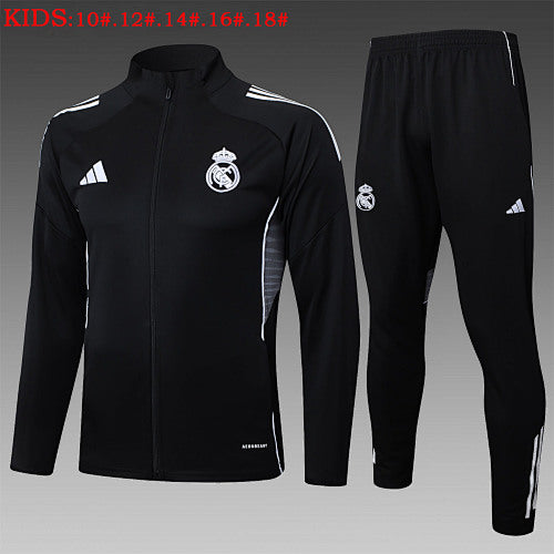 25-26 Infantil Real Madrid Conjunto de entrenamiento con cremallera completa