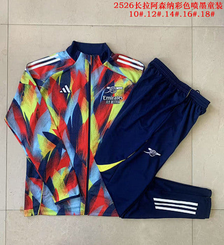 25-26 Infantil Conjunto de entrenamiento con cremallera completa Arsenal