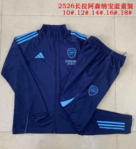 25-26 Infantil Conjunto de entrenamiento con cremallera completa Arsenal
