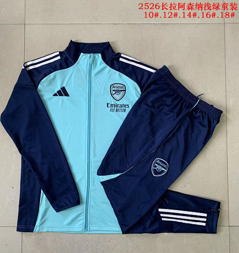 25-26 Infantil Conjunto de entrenamiento con cremallera completa Arsenal