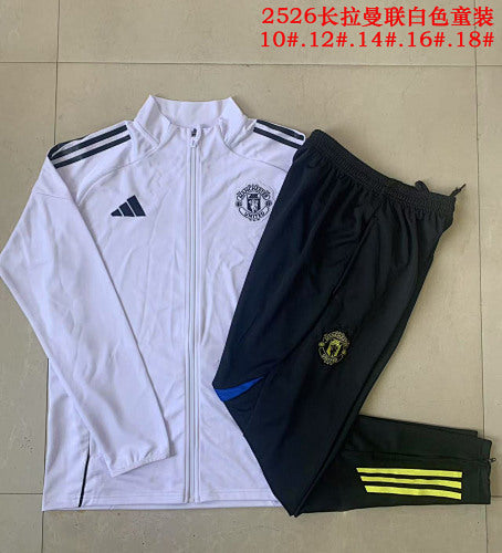 25-26 Infantil Conjunto de entrenamiento con cremallera completa Manchester United