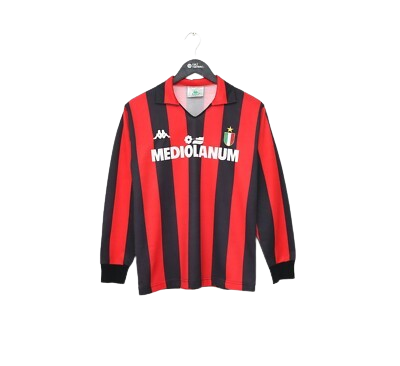 Camiseta Retro AC Milán 1988/89 Manga Larga