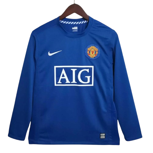 Camiseta Retro Manchester United 2008/09 Manga Larga