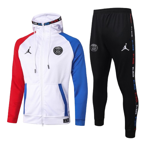 Chándal con Capucha x Paris Saint-Germain «PSG» | Blanco Details RedBlack – Imagen 1