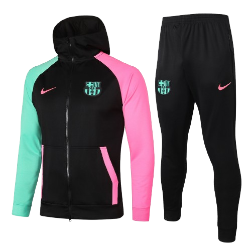 Chándal con Capucha FC Barcelona | Black White