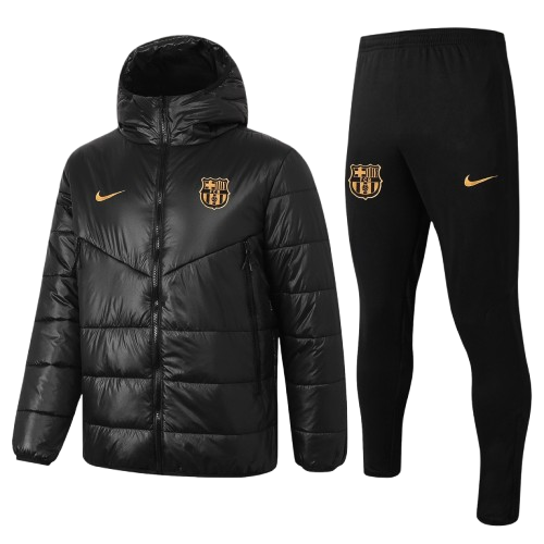 Chándal con Chaquetón FC Barcelona | Black Details Gold