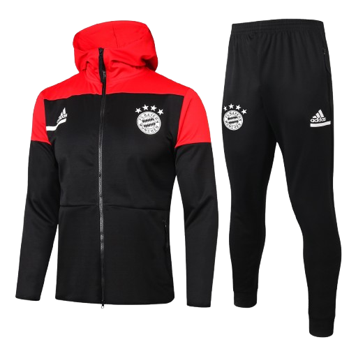 Chándal con Capucha Bayern Munich | Black Red