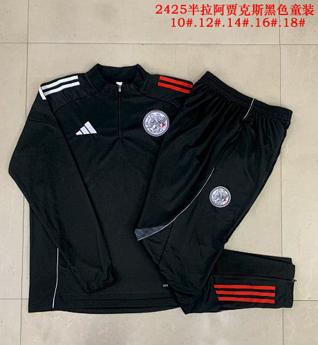 25-26 Infantil Conjunto de entrenamiento con cremallera completa Ajax