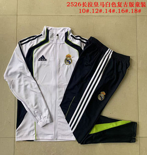 25-26 Infantil Real Madrid Conjunto de entrenamiento con cremallera completa （ ）