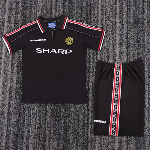 98-99 Retro Infantil Manchester United Visitante