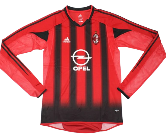 Camiseta Retro AC Milán 2004/05 Manga Larga