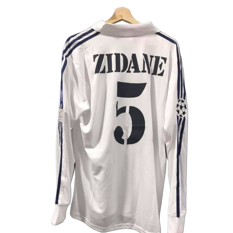 Camiseta Retro Real Madrid 2002 UCL Final Manga Larga