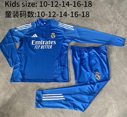 25-26 Infantil Conjunto de entrenamiento con media cremallera Real Madrid
