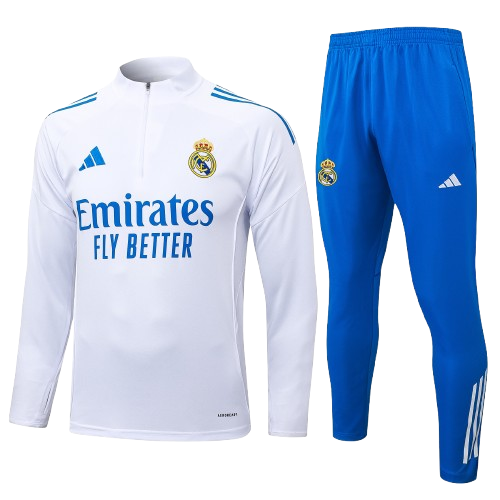 Chándal Real Madrid | Blue & White Media Cremallera
