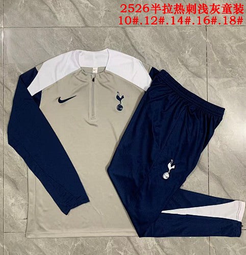 25-26 Infantil Tottenham Hotspur Conjunto de entrenamiento con media cremallera