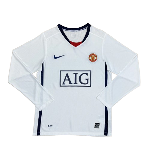 Camiseta Retro Manchester United 2008/09 Manga Larga
