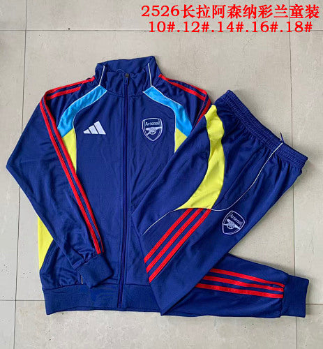 25-26 Infantil Conjunto de entrenamiento con cremallera completa Arsenal