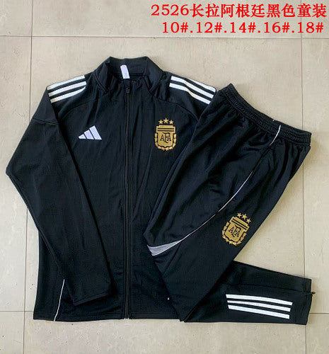 25-26 Infantil Conjunto de entrenamiento con cremallera completa Argentina